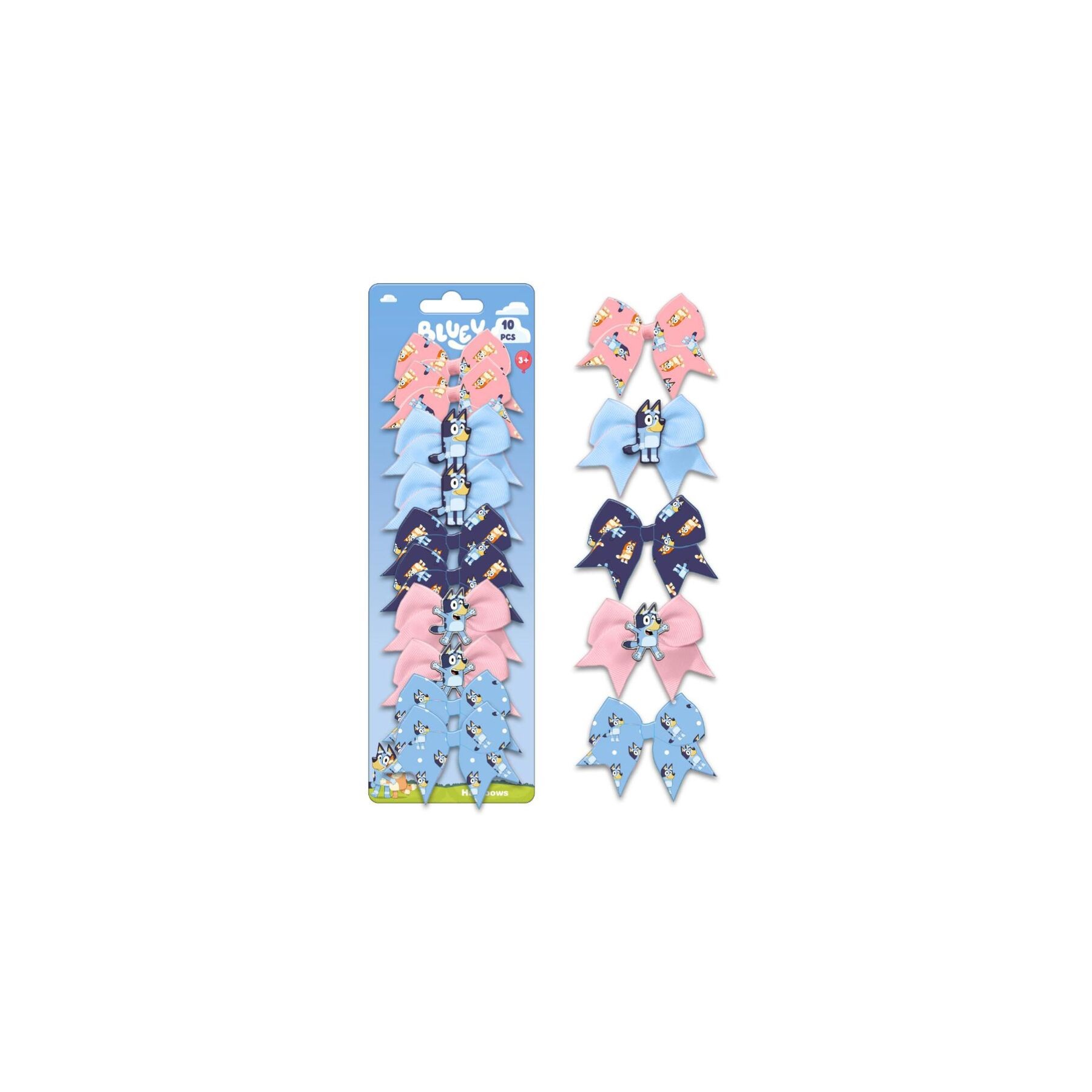 Blister 10 lazos Bluey