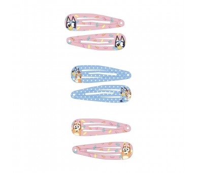 Blister 6 horquillas pelo Bluey