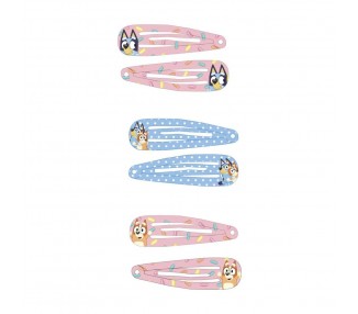 Blister 6 horquillas pelo Bluey
