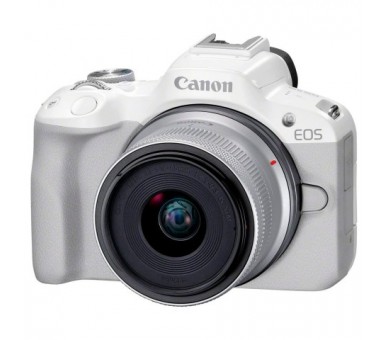 Canon Eos R50 White + Objetivo Canon Rf-S 18-45Mm Is Stm / C