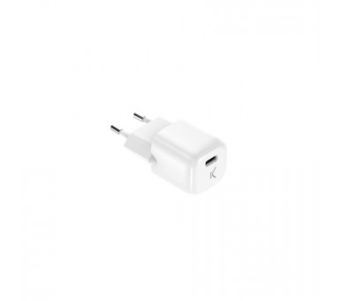 Ksix Cargador Mini Red Eléctrica Blanco / Usb-C 20W / Carga