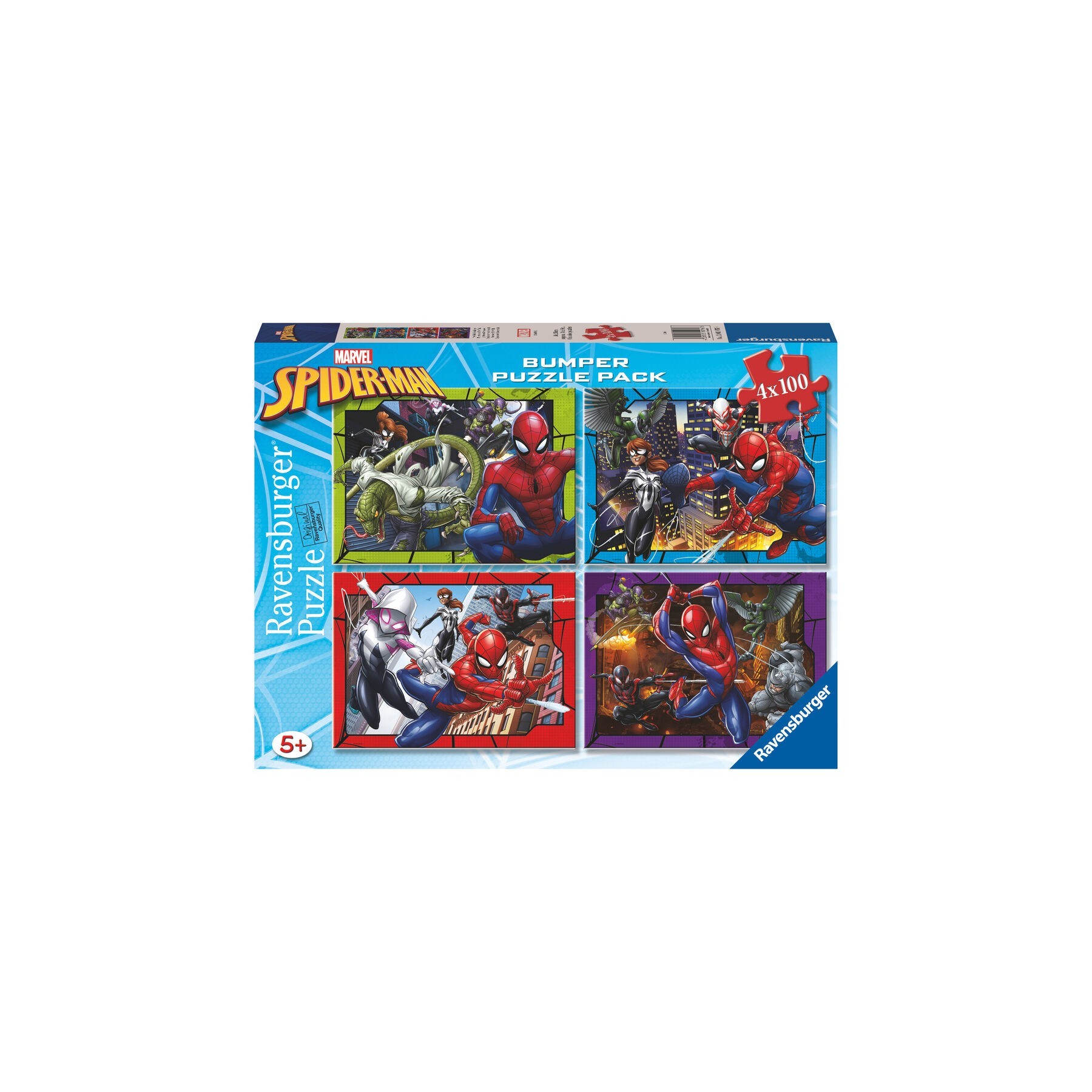 Puzzle Spiderman Marvel 4X100Pzs