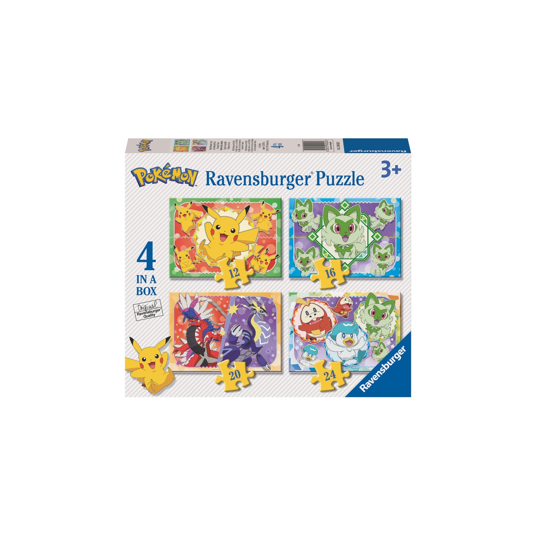 Puzzle Pokemon 12-16-20-24Pzs