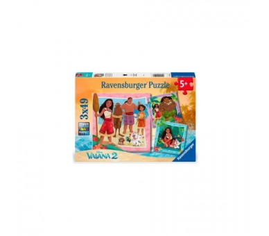 Puzzle Vaiana 2 Disney 3X49Pzs