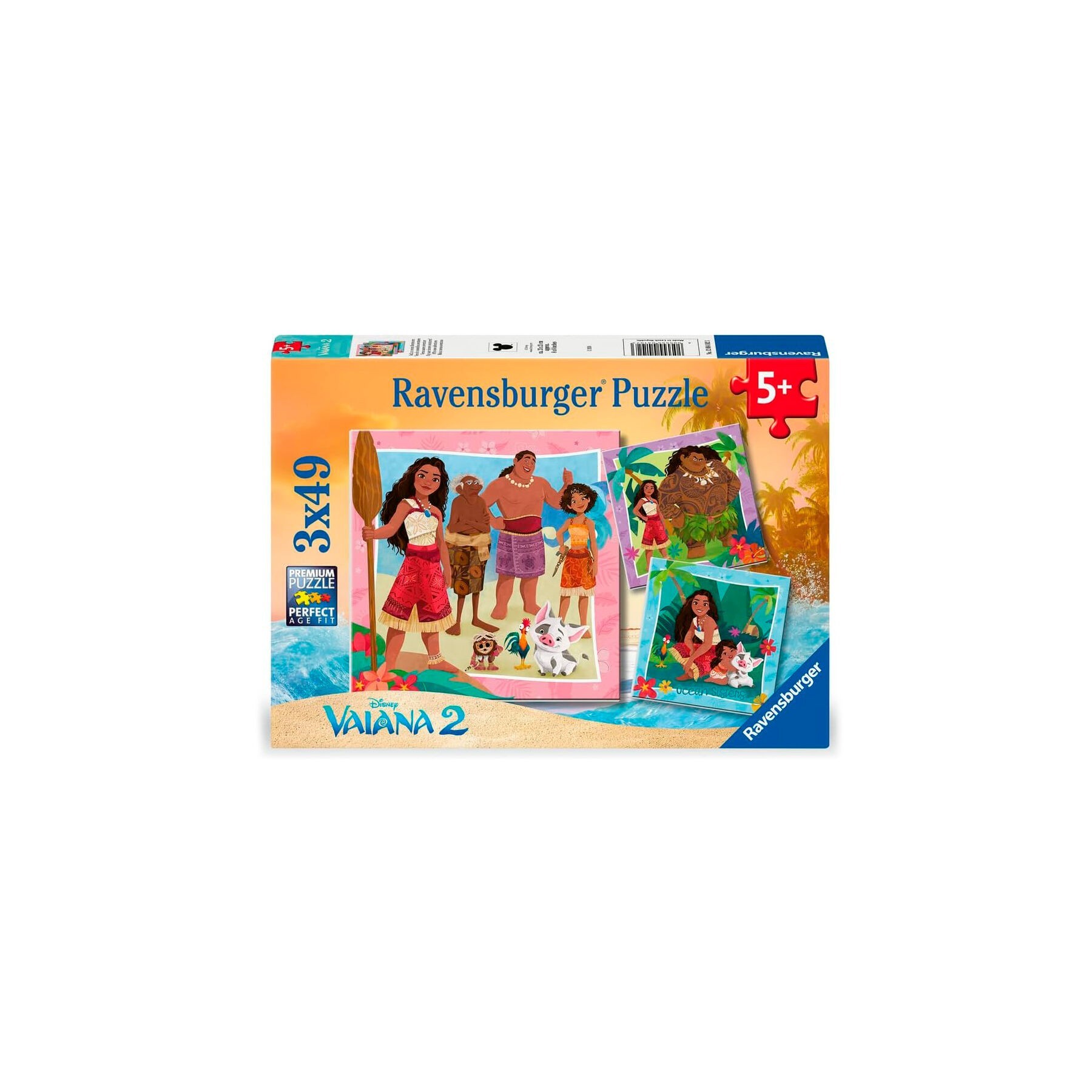 Puzzle Vaiana 2 Disney 3X49Pzs