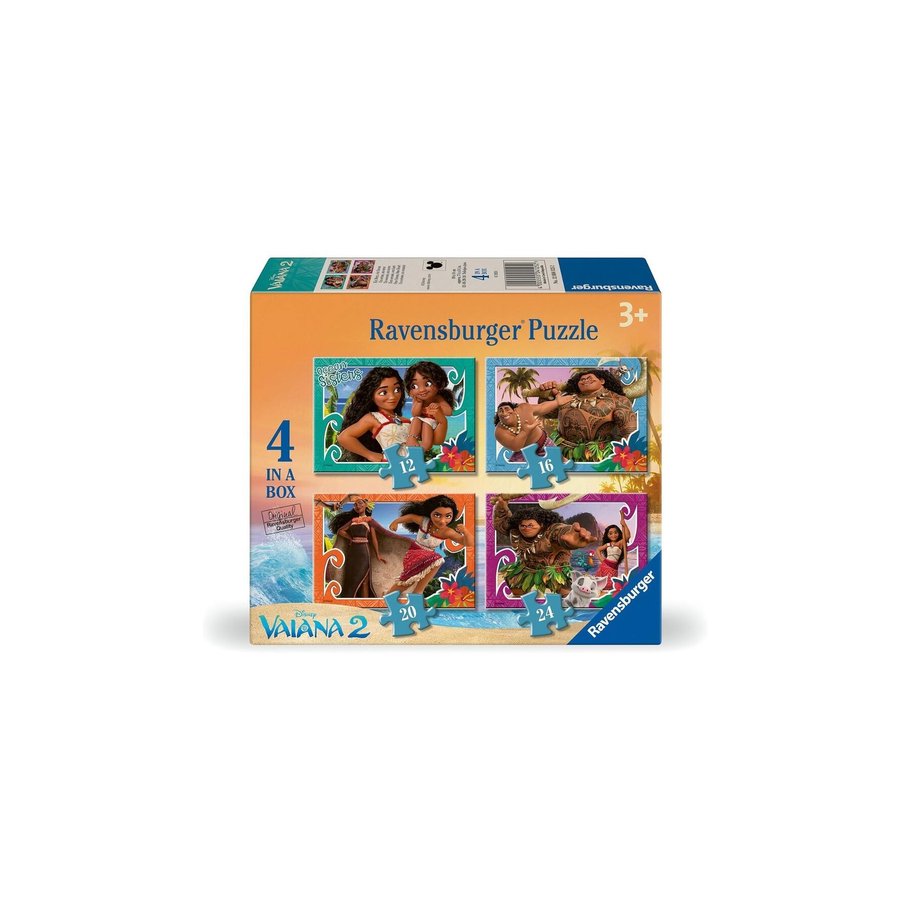 Puzzle Vaiana 2 Disney 12-16-20-24Pzs