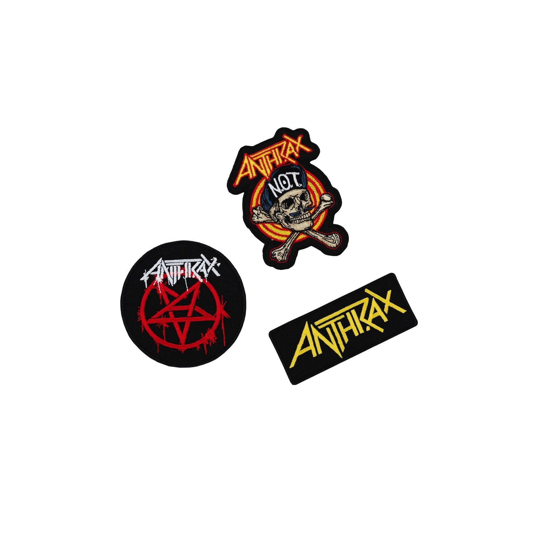 Set 3 Parches Anthrax