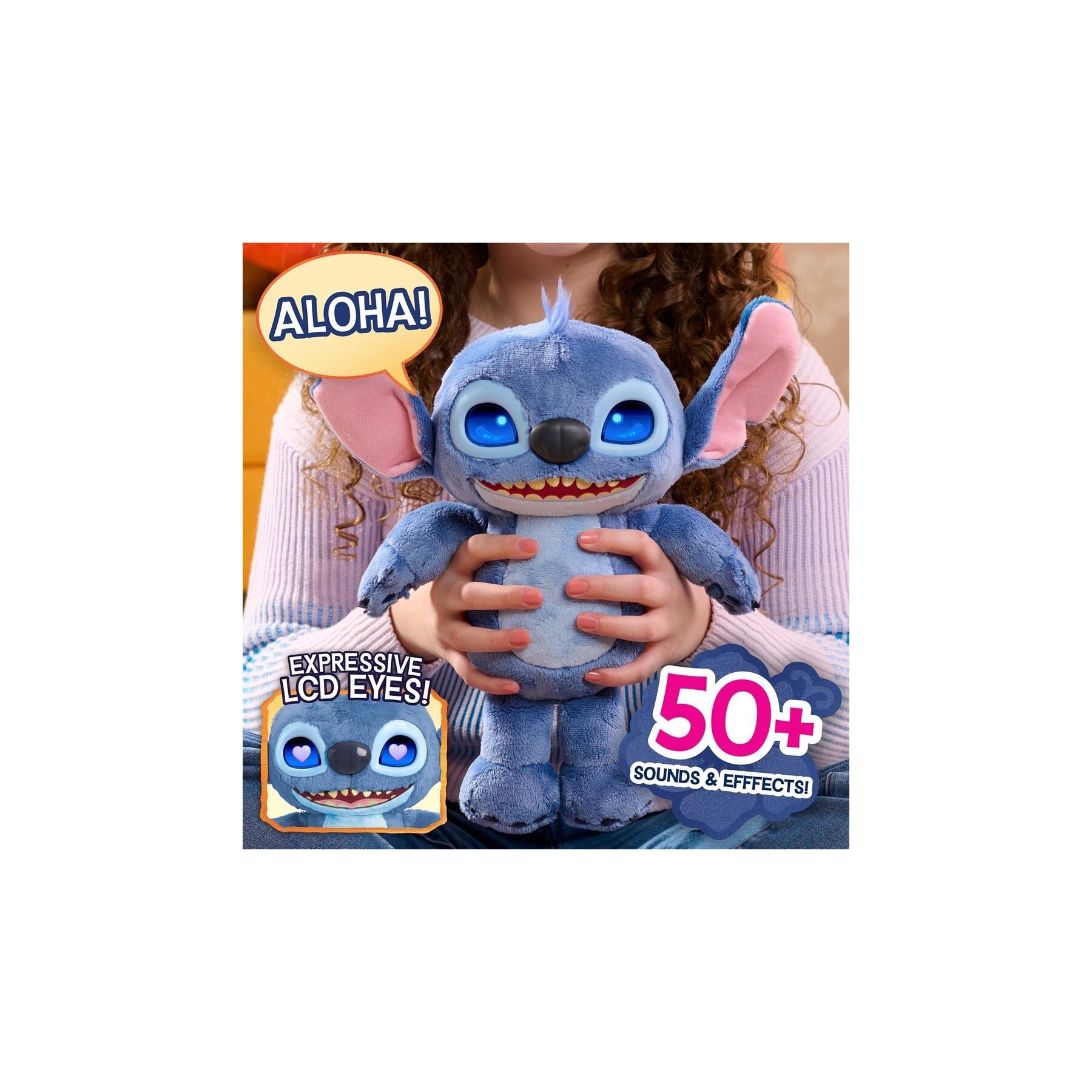 Peluche Interactivo Stitch Disney 30Cm