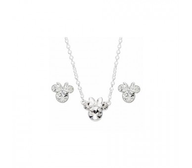 Set Colgante + Pendientes Minnie Disney Plata