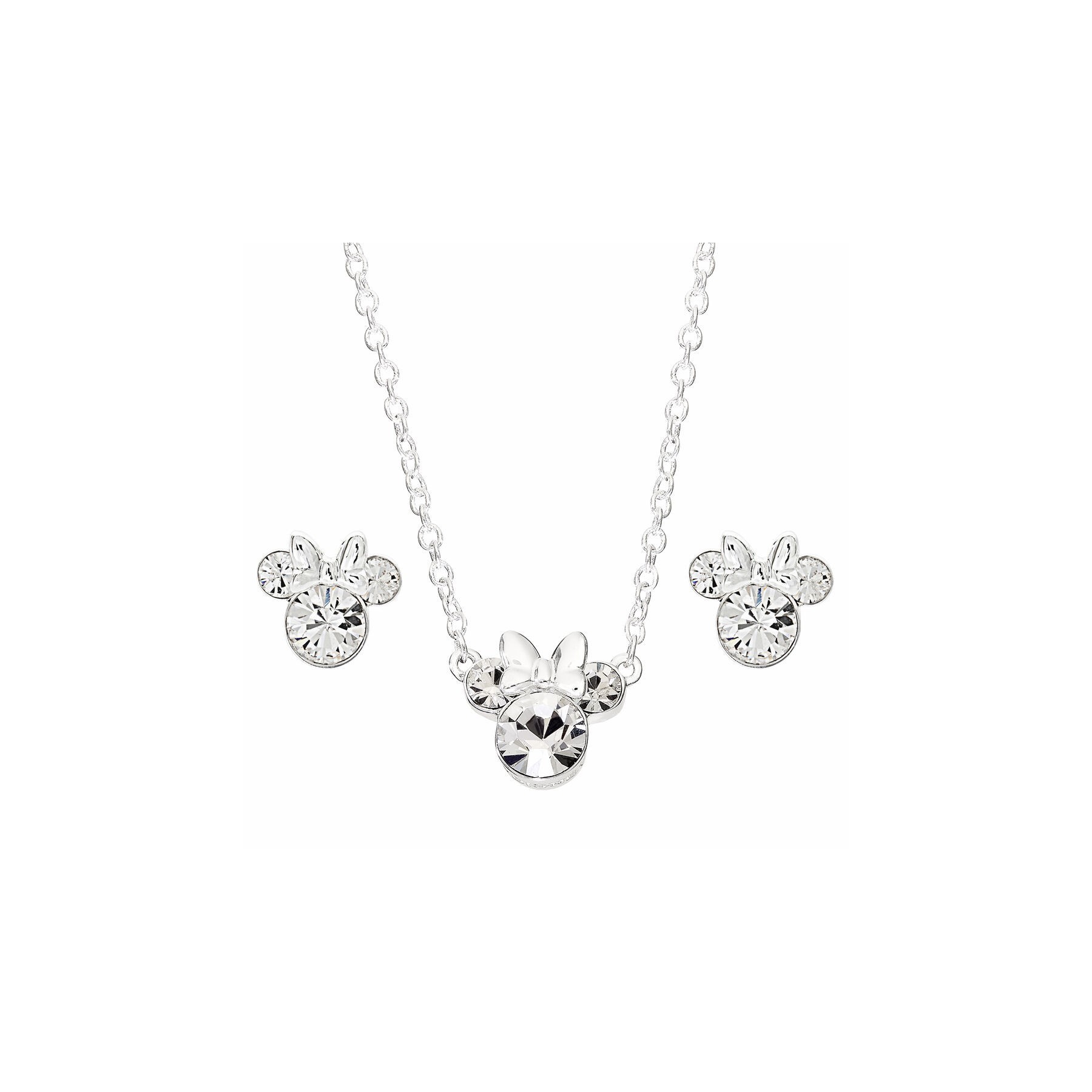 Set Colgante + Pendientes Minnie Disney Plata