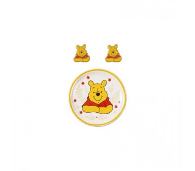 Pendientes + Plato Bisuteria Winnie The Pooh Disney