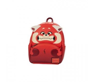 Mini Mochila Turning Red Panda Tacto De Peluche Y Cola 3D