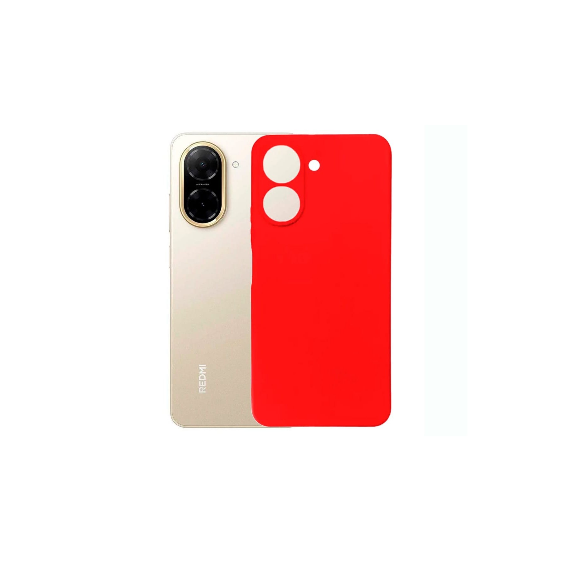 Jc Funda Trasera De Silicona Roja / Xiaomi Redmi A5