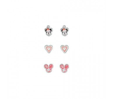 Set 3 Pares De Pendientes Navidad Mickey Disney