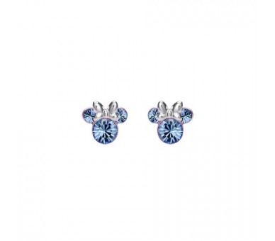 Pendientes Diciembre Minnie Disney Plata