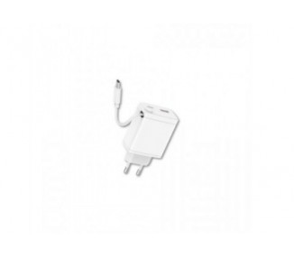 Cargador Qcharx Juno 3A 20W 2 Puertos Usb + Tipo C + Cable T