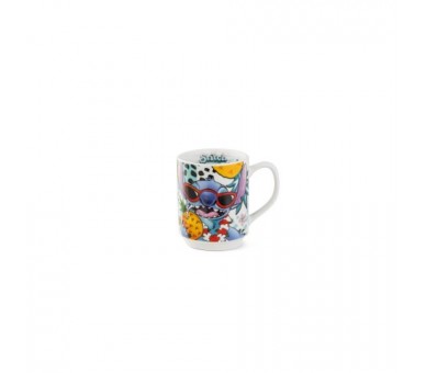 Taza Apilable Blanca Stitch