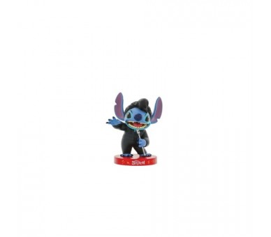 Figura Decorativa Stitch Con Traje De Elvis Negro