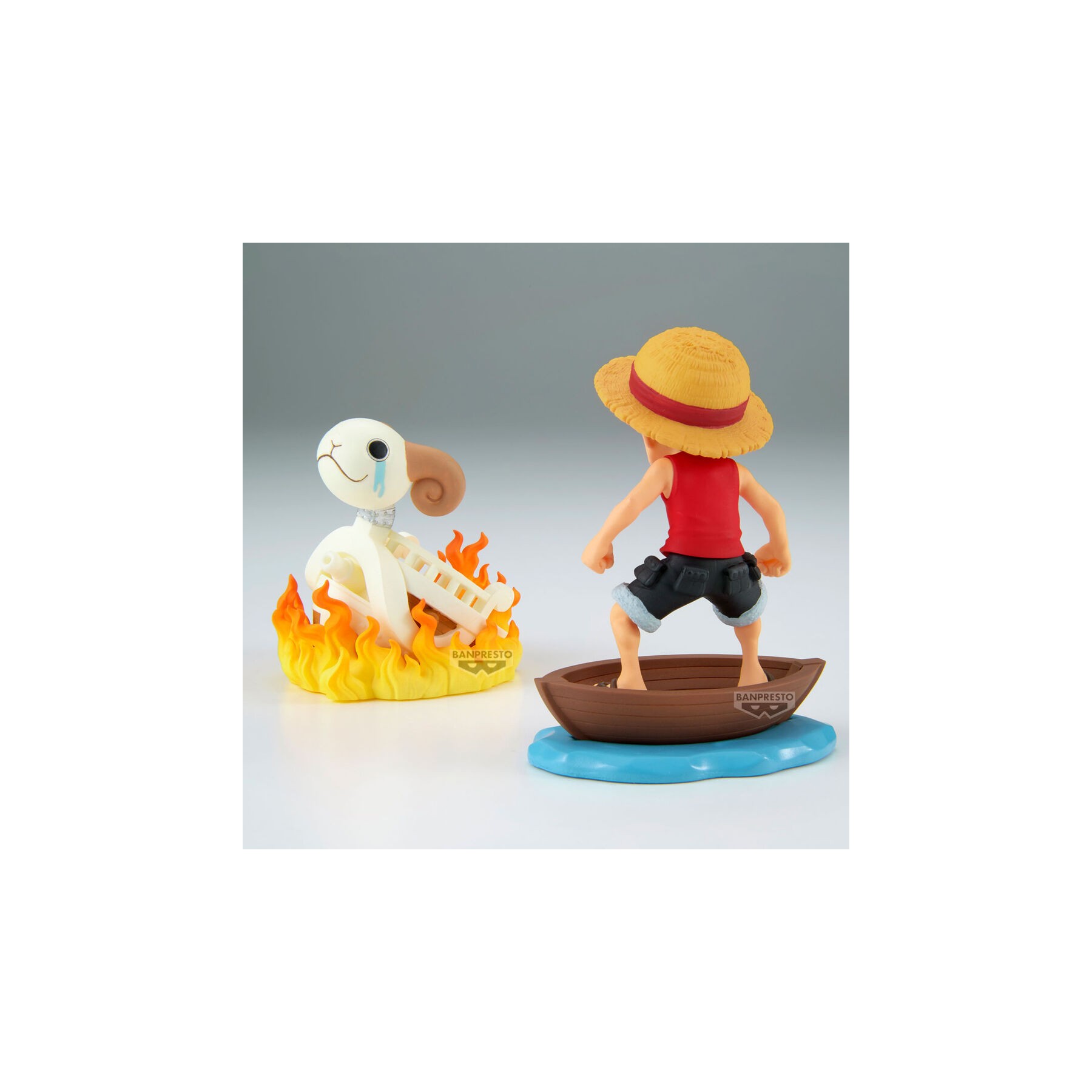 Figura Luffy & Going Merry Log Stories One Piece 8cm