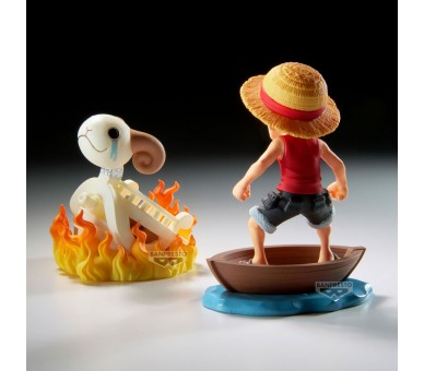 Figura Luffy & Going Merry Log Stories One Piece 8cm