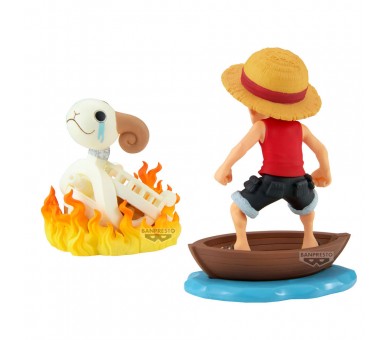 Figura Luffy & Going Merry Log Stories One Piece 8cm