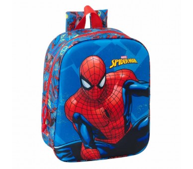 Mochila 3D Spiderman Marvel 27cm
