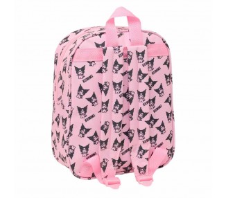 Mochila 3D Kuromi Hello Kitty 27cm