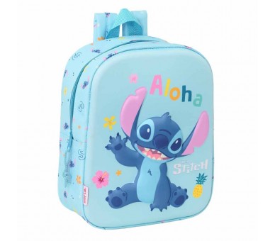 Mochila 3D Stitch Disney 27cm