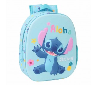 Mochila 3D Stitch Disney 33cm