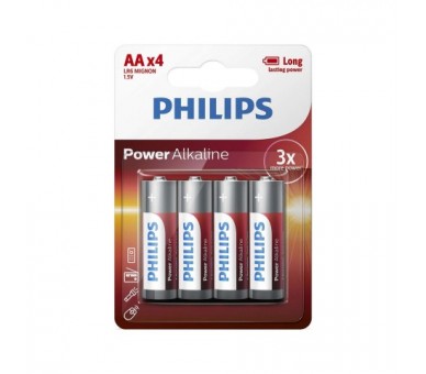 Blister De 4 Pilas Aa Philips Lr6P4B/05/ 1.5V/ Alcalinas