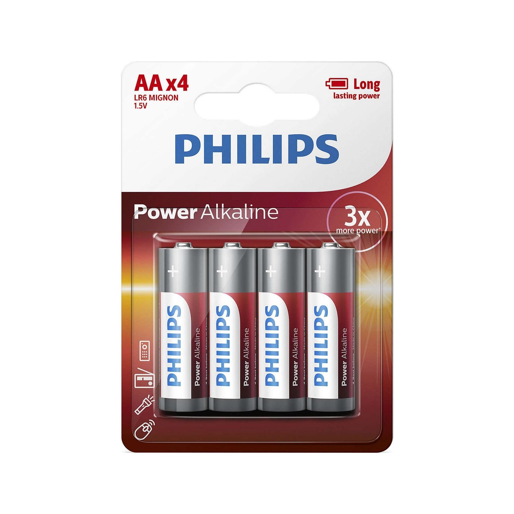 Blister De 4 Pilas Aa Philips Lr6P4B/05/ 1.5V/ Alcalinas