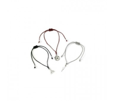 Set 3 Pulseras Amistad Reliquias De La Muerte Harry Potter