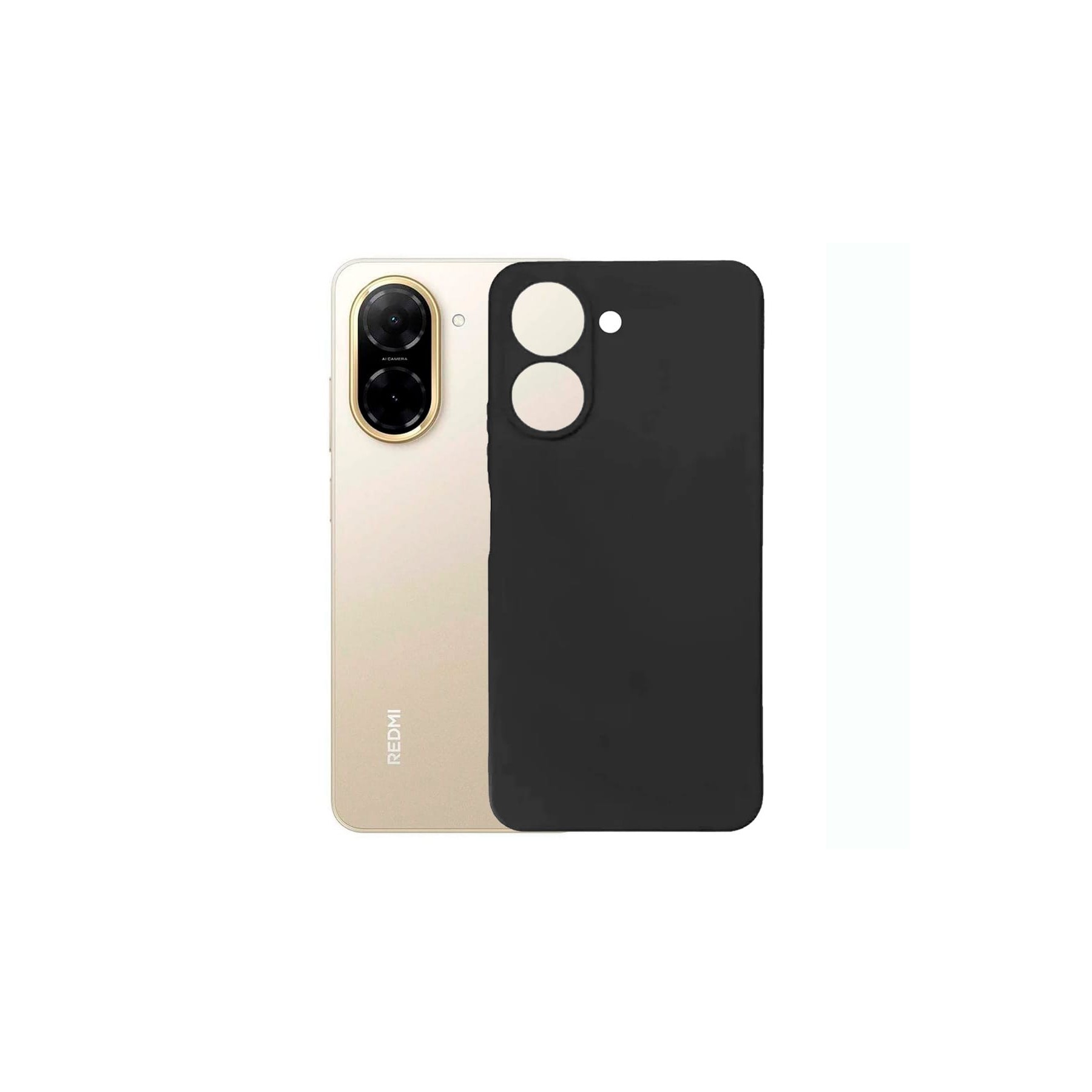 Jc Funda Trasera De Silicona Negra / Xiaomi Redmi A5