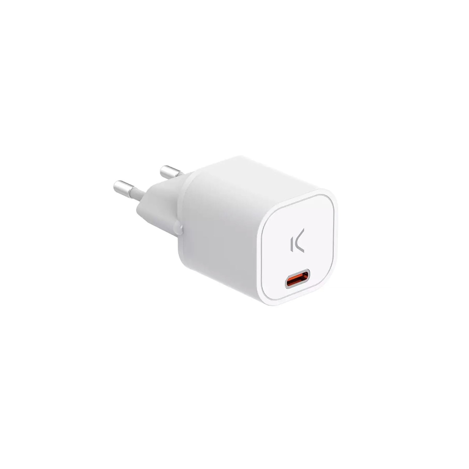 Ksix Gan Usb-C Blanco / Cargador De Pared Mini 30W