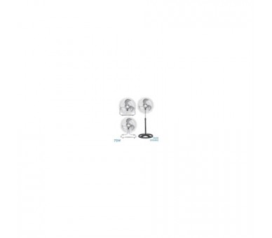 Ventilador 3 En 1 Recio Negro 50  3 Vel. 70W 3 Aspas Alumini