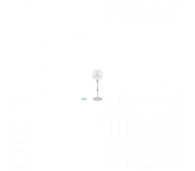 Ventilador De Pie Bise Blanco 3 Velocidades 45W 3 Aspas Osci