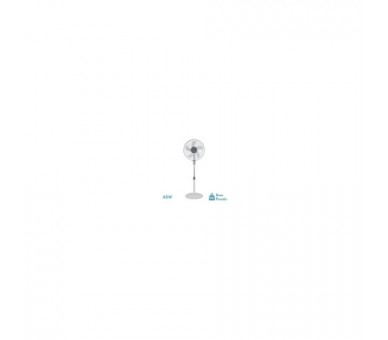 Ventilador De Pie Belmonte Blanco/Gris 3 Velocidades 45W 5 A