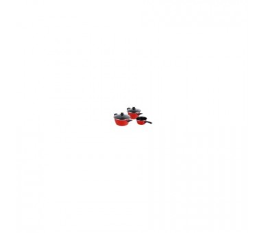 Bateria Cocina Magefesa K2 Rojo Cazo 14 Cacerola 24 Y Olla 2