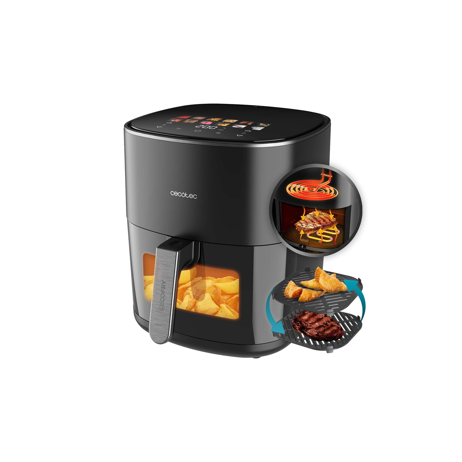 Freidora de Aire Cecotec Cecofry&Grill Duoheat 6500 REAC