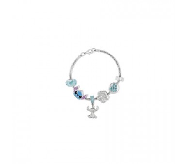 Pulsera Charm Stitch Disney Plata