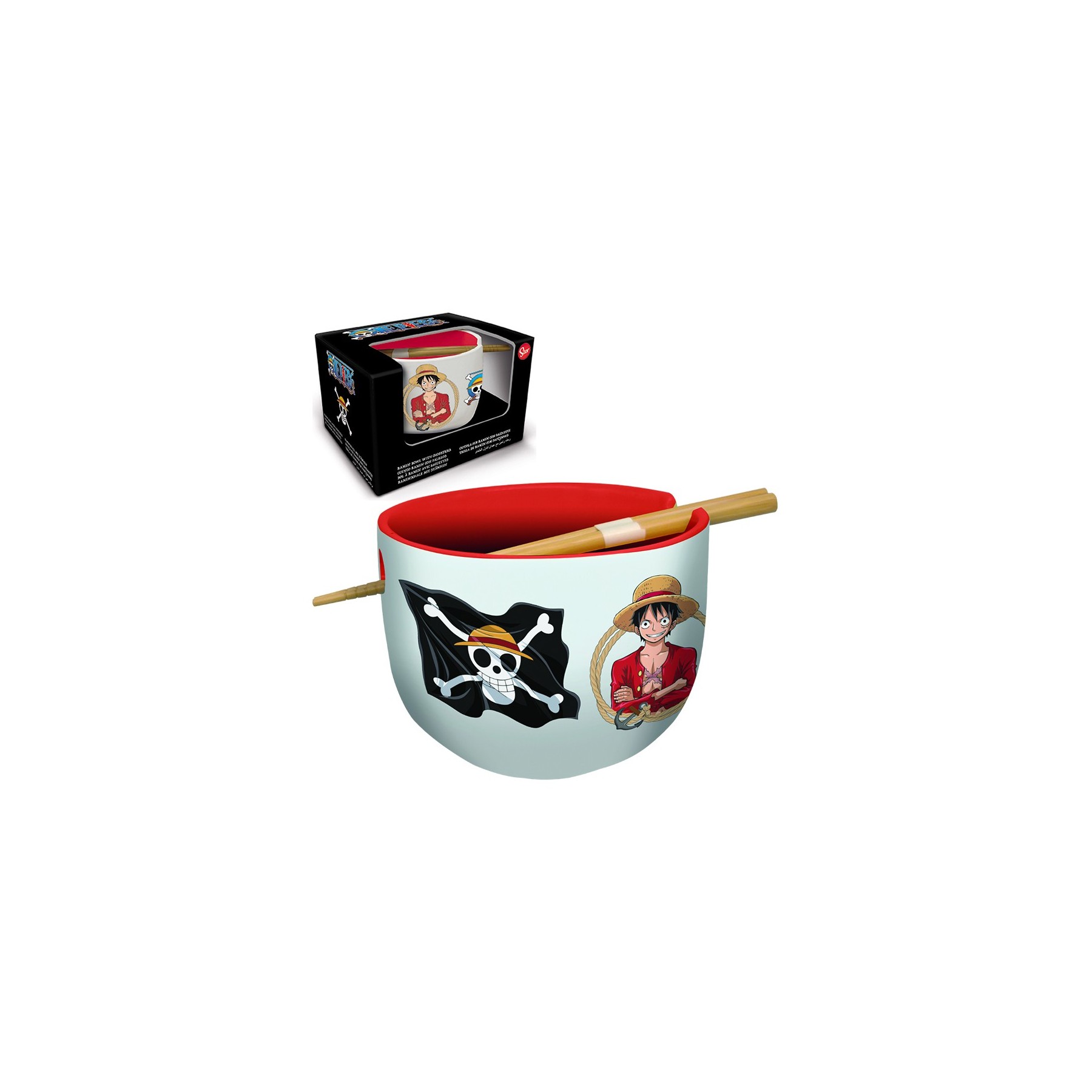 One Piece - Cuenco De Ramen Calavera Y Luffy