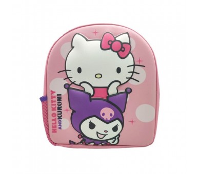 Mochila 3D Kuromi & Hello Kitty 30cm