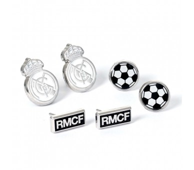 Set 3 Pares de pendientes Real Madrid