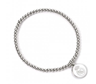 Pulsera Real Madrid plateada