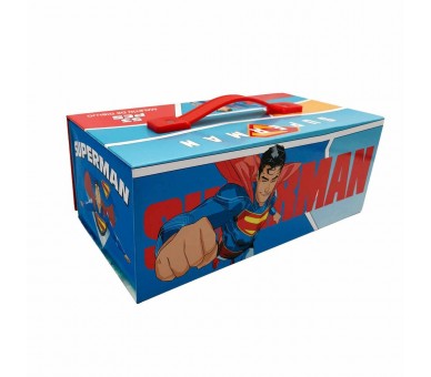 Maletin papeleria coloreable Superman DC Comics