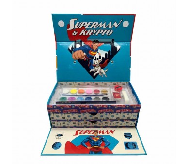 Maletin papeleria coloreable Superman DC Comics