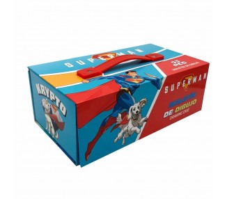 Maletin papeleria coloreable Superman DC Comics