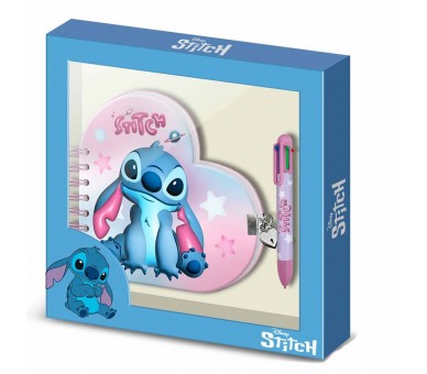 Diario + Boligrafo Stitch Disney