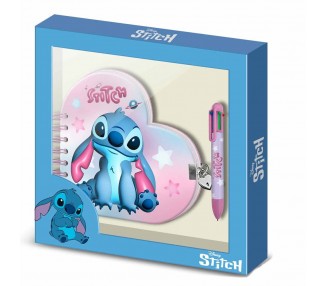 Diario + Boligrafo Stitch Disney