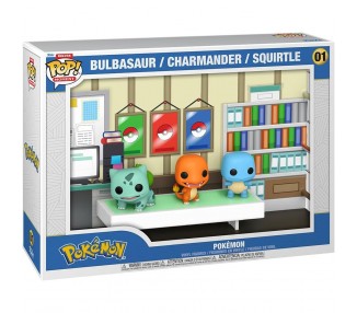 Figura POP Moments Deluxe Pokemon 1996 Bulbasaur Charmander Squirtle